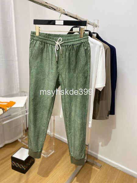 men's pants ss summer men's terry fast foot guard pants design low-key luxury fashion trend, Black