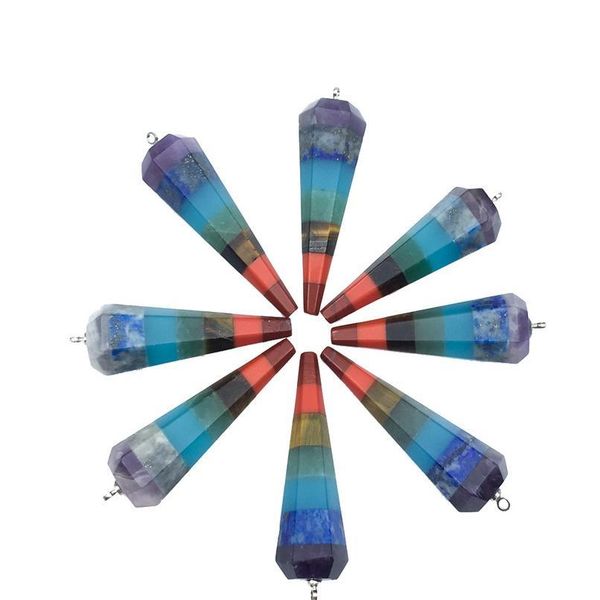 1pc natural crystal pendant jewelry 7 chakra stone reiki healing point men women necklaces natural stone pendants jewelr qylyxm, Black
1pc natural crystal pendant jewelry 7 chakra stone reiki healing point men women necklaces natural stone pendants jewelr qylyxm, Black