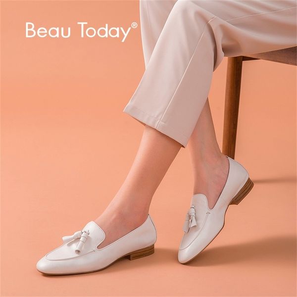 beautoday loafers women genuine cow leather fringes square toe slip-on spring autumn lady flats handmade lj200812, Black
beautoday loafers women genuine cow leather fringes square toe slip-on spring autumn lady flats handmade lj200812, Black
