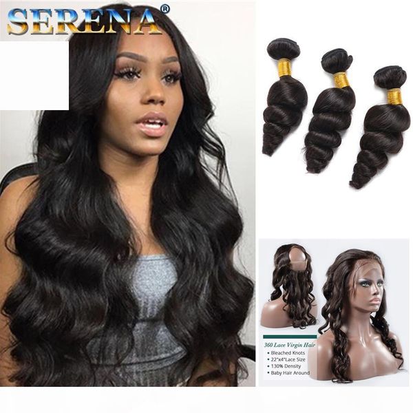 brazilian virgin hair loose wave 3 bundles with 360 lace frontal with bundles pre plucked loose wave human hair weave 4 pieces lot, Black;brown
brazilian virgin hair loose wave 3 bundles with 360 lace frontal with bundles pre plucked loose wave human hair weave 4 pieces lot, Black;brown