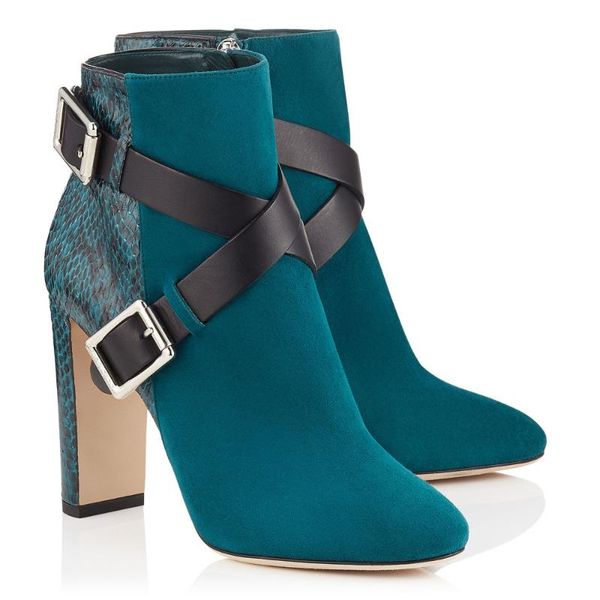 boots ankle 10 cm high square heel platform blue suede round toe party cross buckles warm big size 46 lady shoes, Black
boots ankle 10 cm high square heel platform blue suede round toe party cross buckles warm big size 46 lady shoes, Black