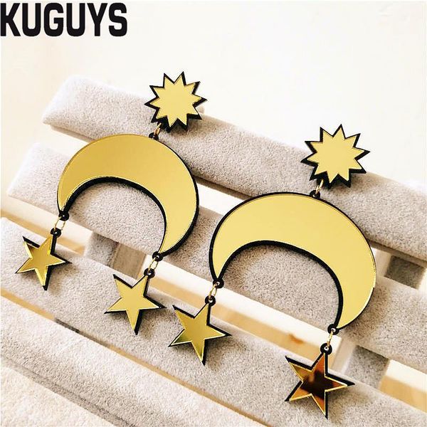 dangle & chandelier kuguys fashion jewelry oorbellen acrylic gold mirror earrings for women pendientes vintage star moon drop earring dj ds, Silver
dangle & chandelier kuguys fashion jewelry oorbellen acrylic gold mirror earrings for women pendientes vintage star moon drop earring dj ds, Silver