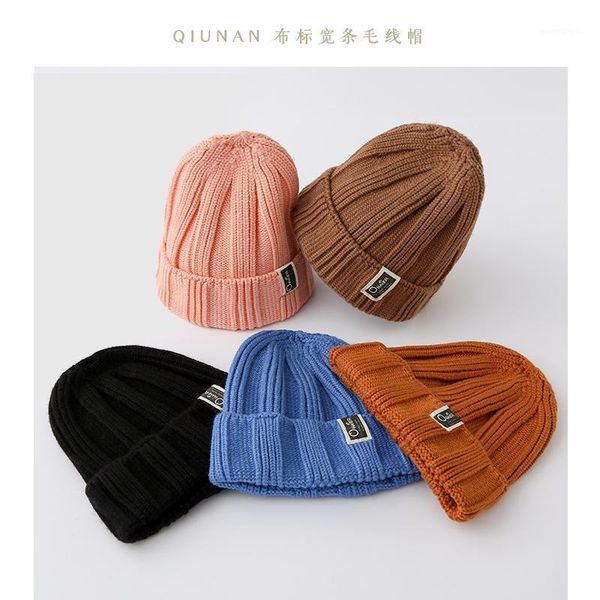 simple cloth labeled a children's knitted hat autumn/winter warm baby cap curled wool cap beanie hat men1
simple cloth labeled a children's knitted hat autumn/winter warm baby cap curled wool cap beanie hat men1