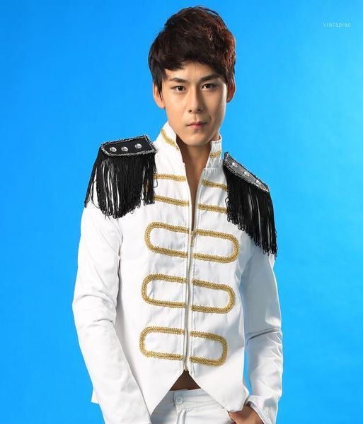 men's suits & blazers singer stagestar style dress costumes band clothing mens jackets and coats flag in hand 1 fashion performance 2xl, White;black
men's suits & blazers singer stagestar style dress costumes band clothing mens jackets and coats flag in hand 1 fashion performance 2xl, White;black