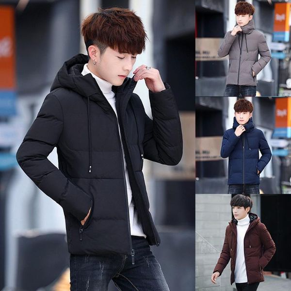 plus size new fashion men's winter coat casual solid color hooded jacket warm cotton clothing coat men winter outwear cappotto, Black;brown
plus size new fashion men's winter coat casual solid color hooded jacket warm cotton clothing coat men winter outwear cappotto, Black;brown