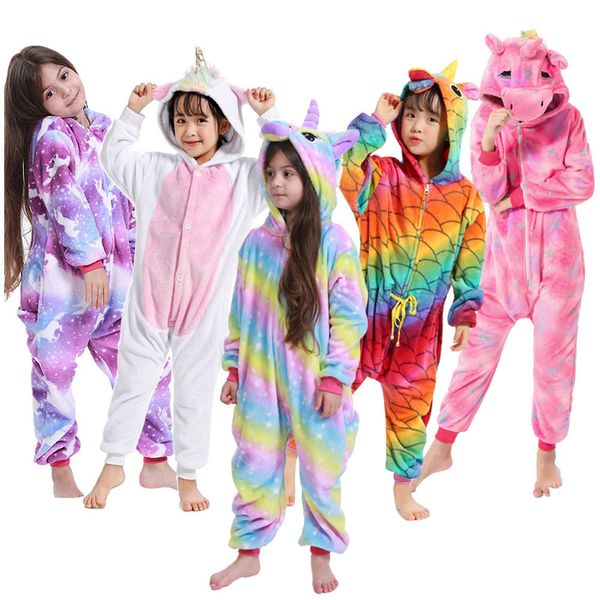childrens kigurumi unicorn pajamas sets flannel cute animal jumpsuit toddler winter unicornio nightie onesie sleepwear cosplay y200704, Blue;red
childrens kigurumi unicorn pajamas sets flannel cute animal jumpsuit toddler winter unicornio nightie onesie sleepwear cosplay y200704, Blue;red