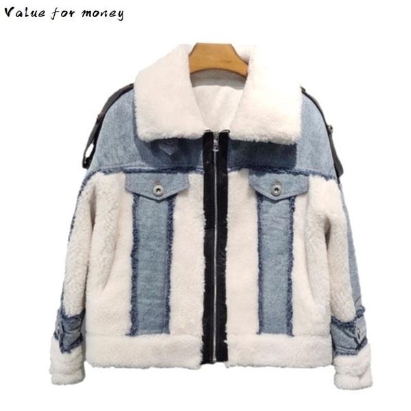 coat winter women clothes 2021 sheep shearing real fur coat 100% wool jacket women korean spliced denim fur yy2204, Black
coat winter women clothes 2021 sheep shearing real fur coat 100% wool jacket women korean spliced denim fur yy2204, Black