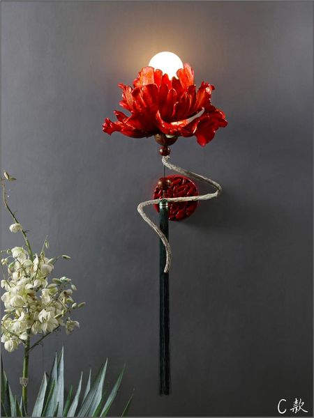 wall lamp neoclassical three-dimensional flower lamps chinese style living room entrance hallway red art deco hand-painted light
wall lamp neoclassical three-dimensional flower lamps chinese style living room entrance hallway red art deco hand-painted light