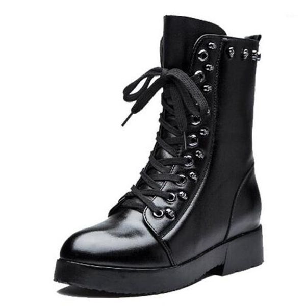 new cross straps autumn / winter boots fashion rivet wild genuine leather shoes woman boots warm snow knight1, Black
new cross straps autumn / winter boots fashion rivet wild genuine leather shoes woman boots warm snow knight1, Black