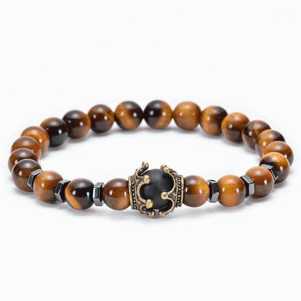 wgoud tiger eye bracelets for men antique crown shape natural stone bead stretch bangle hiphop punk jewelry1, Golden;silver
wgoud tiger eye bracelets for men antique crown shape natural stone bead stretch bangle hiphop punk jewelry1, Golden;silver