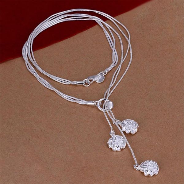 women wedding silver color noble elegant charms flower rose pendant luxury necklace fashion jewelry n049 h sqcmbg
women wedding silver color noble elegant charms flower rose pendant luxury necklace fashion jewelry n049 h sqcmbg