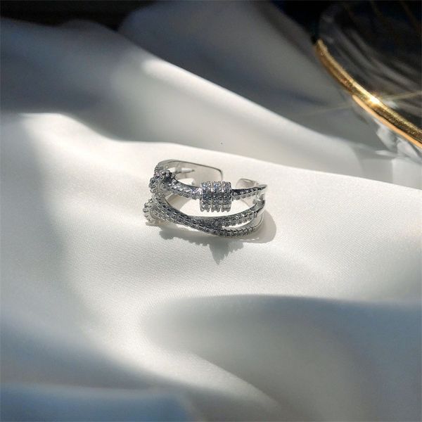 s925 sterling silver fashion three female twist micro inlaid cross index finger ring simple
s925 sterling silver fashion three female twist micro inlaid cross index finger ring simple