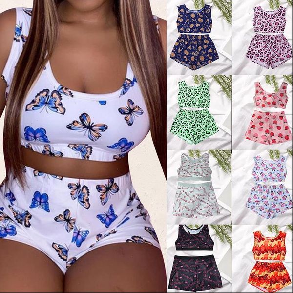 2021 fashion printed casual two piece set crop and pants summer short tracksuit women bodycon romper new, Gray
2021 fashion printed casual two piece set crop and pants summer short tracksuit women bodycon romper new, Gray