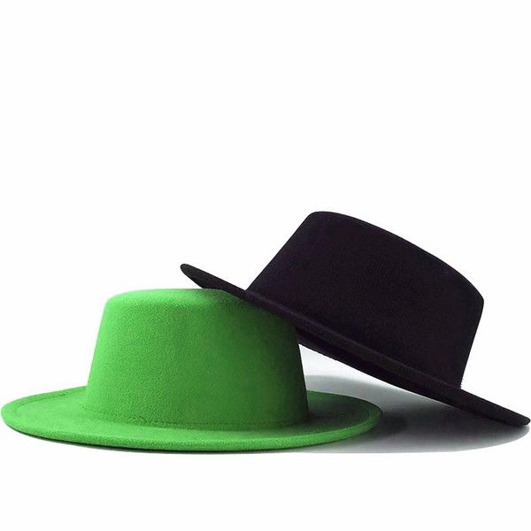 winter autumn imitation woolen women men ladies fedoras jazz hat european american round caps bowler hats feminino gorra bbyjhm, Black;white
winter autumn imitation woolen women men ladies fedoras jazz hat european american round caps bowler hats feminino gorra bbyjhm, Black;white