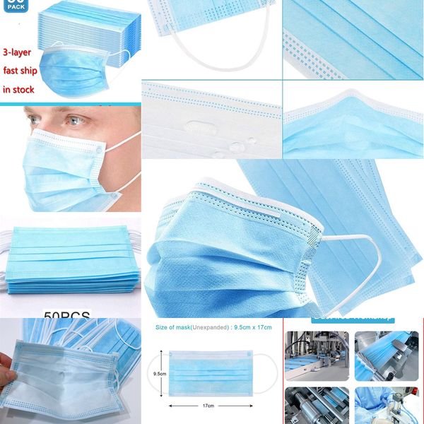 safe p5rktand dhl 50pcs protection disposable masks personal health mask 3-layer facial cover with earloop mouth fac
safe p5rktand dhl 50pcs protection disposable masks personal health mask 3-layer facial cover with earloop mouth fac
