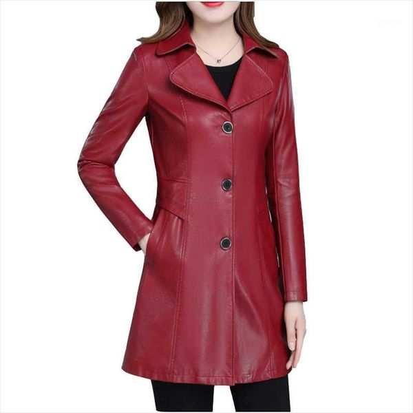 autumn winter new leather jacket plus size korean medium length lapel womens coat slim pu leather windbreaker jackets overcoat1, Black
autumn winter new leather jacket plus size korean medium length lapel womens coat slim pu leather windbreaker jackets overcoat1, Black