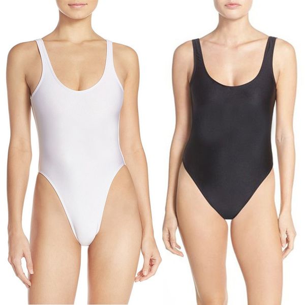 women's swimsuit solid one piece swimsuit blank swim suit 2020 swimwear women high cut bodysuit bathing suit beachwear red t200708, White;black
women's swimsuit solid one piece swimsuit blank swim suit 2020 swimwear women high cut bodysuit bathing suit beachwear red t200708, White;black