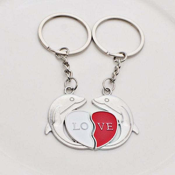 fashion silver color creative alloy couple key chain exquisite dolphin red heart letter key chain jewelry friend family gift1
fashion silver color creative alloy couple key chain exquisite dolphin red heart letter key chain jewelry friend family gift1