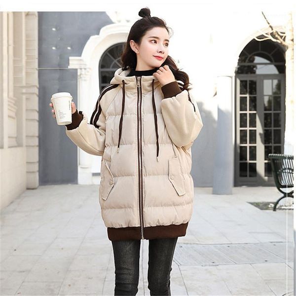2019 new hooded women winter jacket short cotton padded womens outerwear coat autumn casaco feminino inverno fashion parka yh3311, Tan;black
2019 new hooded women winter jacket short cotton padded womens outerwear coat autumn casaco feminino inverno fashion parka yh3311, Tan;black