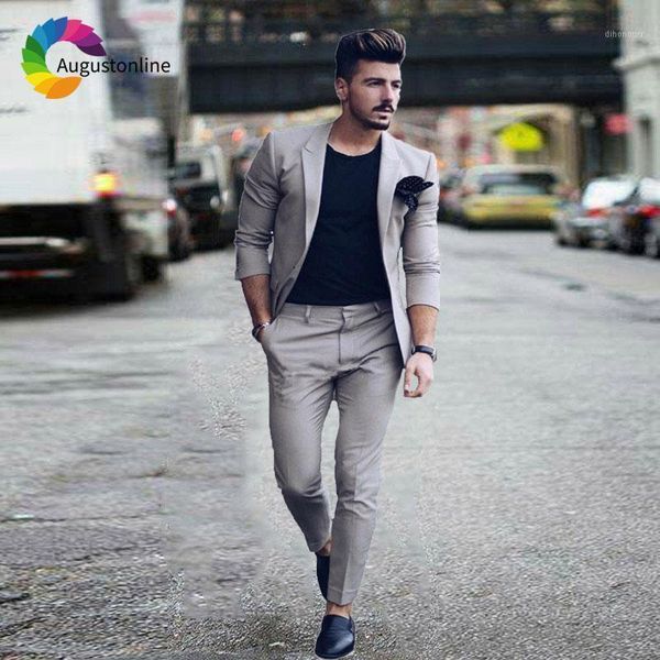 men's suits & blazers latest designs grey men suit wedding blazer masculino custom made jacket pants 2piece peaked lapel slim fit groom, White;black
men's suits & blazers latest designs grey men suit wedding blazer masculino custom made jacket pants 2piece peaked lapel slim fit groom, White;black
