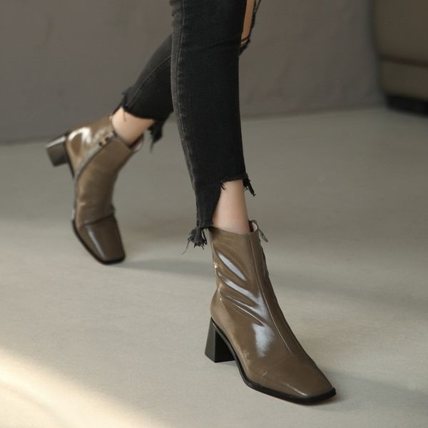 2021 alta qualidade couro macio mulheres tornozelo nova moda praa alto preto cqui branco sapatos mulher botas w425, Black
2021 alta qualidade couro macio mulheres tornozelo nova moda praa alto preto cqui branco sapatos mulher botas w425, Black