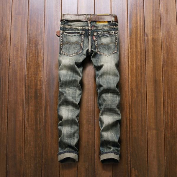 nostalgic hole jeans straight fashion men's beggars personality pants, Blue 
nostalgic hole jeans straight fashion men's beggars personality pants, Blue