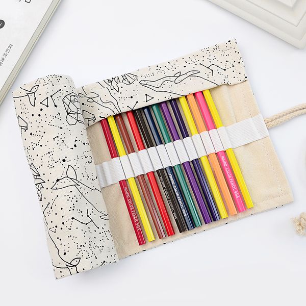 dream constellation 36 48 72 holes pencil case large capacity canvas roll pouch pen brush bag box school drawing stationery
dream constellation 36 48 72 holes pencil case large capacity canvas roll pouch pen brush bag box school drawing stationery