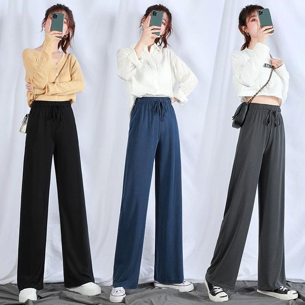 wide leg pants women lace up korean style loose leisure high waist women's pants spring summer daily floor-length long trousers1, Black;white
wide leg pants women lace up korean style loose leisure high waist women's pants spring summer daily floor-length long trousers1, Black;white