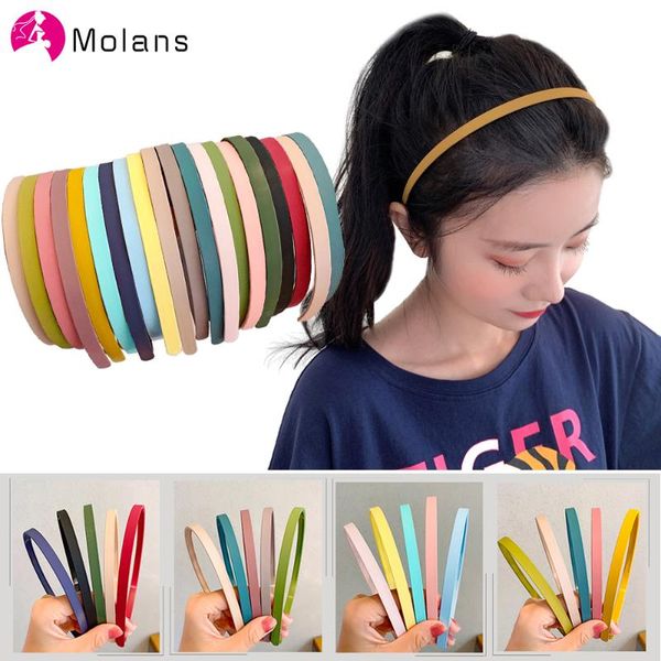 molans 5/pc simple style color headband for women girls kids hair band solid color thin elastic hair hoop accessories headpiece
molans 5/pc simple style color headband for women girls kids hair band solid color thin elastic hair hoop accessories headpiece