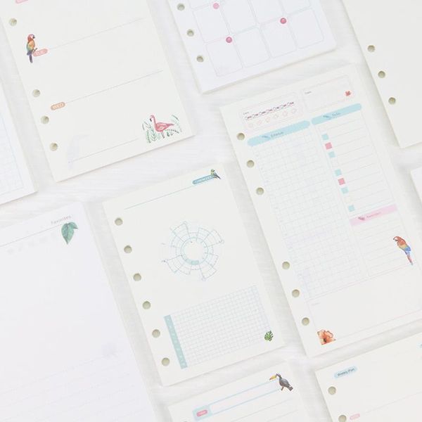 6 holes a5 a6 loose leaf notebook refill spiral binder planner inner page inside paper dairy weekly monthly plan to do notebook, Purple;pink
6 holes a5 a6 loose leaf notebook refill spiral binder planner inner page inside paper dairy weekly monthly plan to do notebook, Purple;pink