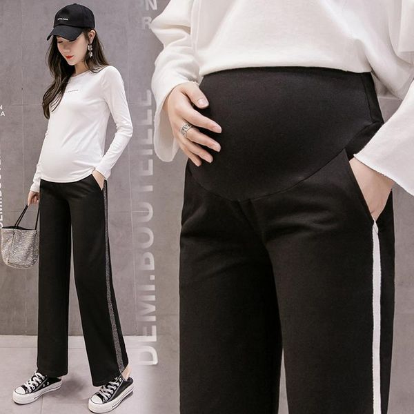 2943# maternity pants spring autumn adjustable elastic waist belly support pants maternity wide-leg trousers, White
2943# maternity pants spring autumn adjustable elastic waist belly support pants maternity wide-leg trousers, White