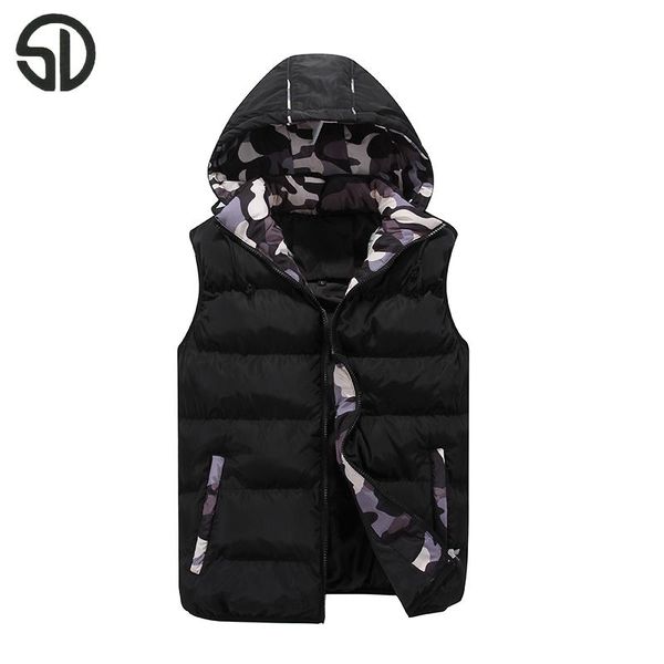 brand new winter fashion men's sleeveless veste homme casual coats male hooded cotton-padded men's vest thickening waistcoat, Black;white
brand new winter fashion men's sleeveless veste homme casual coats male hooded cotton-padded men's vest thickening waistcoat, Black;white
