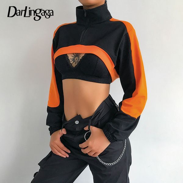 darlingaga streetwear turtleneck sweatshirts pullover zipper panelled smock crop hoodie autumn women's sweatshirts clothing 200930, Black
darlingaga streetwear turtleneck sweatshirts pullover zipper panelled smock crop hoodie autumn women's sweatshirts clothing 200930, Black