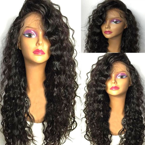 black long curly lace wigs with baby hair for women kinky curly hair synthetic lace front wigs heat resistant fiber, Black;brown
black long curly lace wigs with baby hair for women kinky curly hair synthetic lace front wigs heat resistant fiber, Black;brown