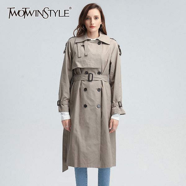 twotwinstyle asymmetric patchwork windbreaker for women lapel long sleeve high waist sashes casual windbreakers female 2020 new 1031, Tan;black
twotwinstyle asymmetric patchwork windbreaker for women lapel long sleeve high waist sashes casual windbreakers female 2020 new 1031, Tan;black