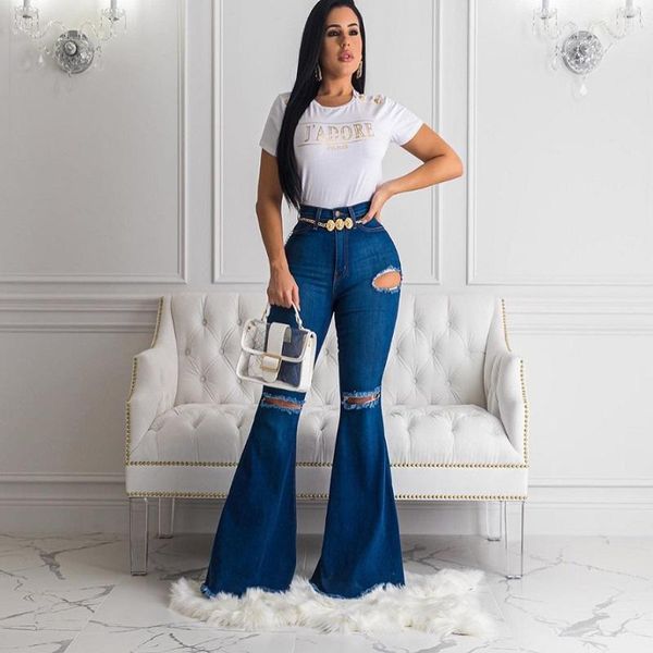 europe and the united states explosion models women's hole jeans high waist women's hand-broken wide-leg pants, Blue
europe and the united states explosion models women's hole jeans high waist women's hand-broken wide-leg pants, Blue