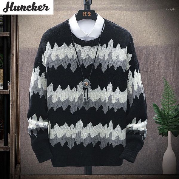 huncher mens pullover sweater men 2020 winter korean vintage solid casual jumper striped oversized knitted black sweaters men1, White;black
huncher mens pullover sweater men 2020 winter korean vintage solid casual jumper striped oversized knitted black sweaters men1, White;black