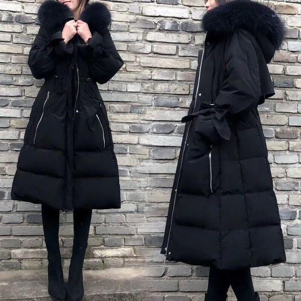 women's costumes winter clothes women down jacket woman hooded 2020 real raccoon fur collar white duck down coat mujer lxr2931, Black
women's costumes winter clothes women down jacket woman hooded 2020 real raccoon fur collar white duck down coat mujer lxr2931, Black