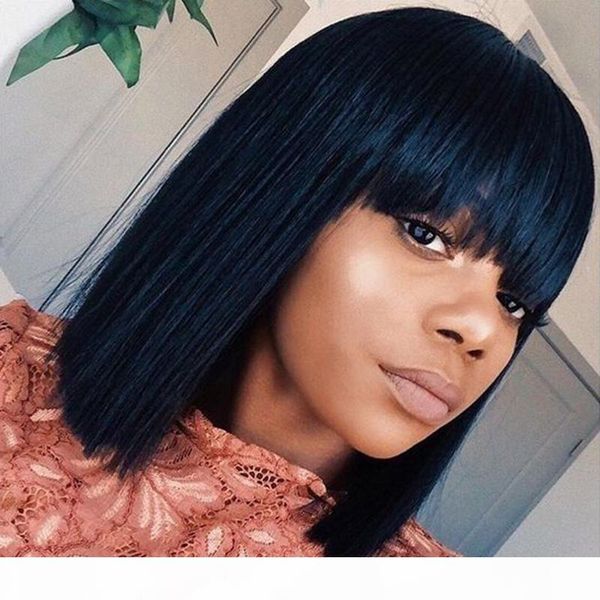 bob short wigs with bangs glueless front lace wigs human brazilian virgin hair full lace bob wig with full bang for african americans, Black;brown
bob short wigs with bangs glueless front lace wigs human brazilian virgin hair full lace bob wig with full bang for african americans, Black;brown