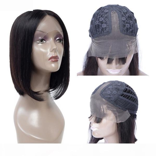 glueless natural human hair wig pixie cut peruvian remy straight front lace closure wigs for black women 150% short lacefront bob wig, Black;brown
glueless natural human hair wig pixie cut peruvian remy straight front lace closure wigs for black women 150% short lacefront bob wig, Black;brown