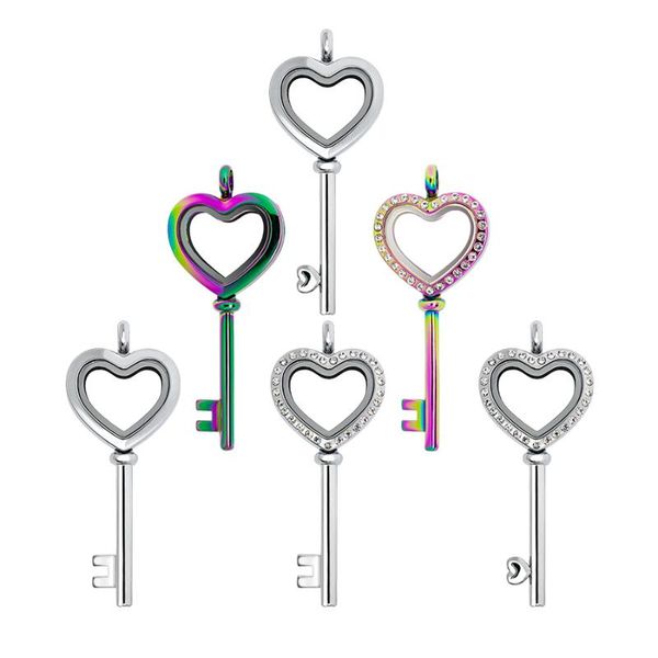 can put in mini p or floating charms love key heart pendant necklace glass locket pendant necklace, Silver
can put in mini p or floating charms love key heart pendant necklace glass locket pendant necklace, Silver