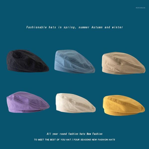 berets 2021 women's hat beret solid color cotton retro autumn and winter street casual fashion thin octagonal hat1, Blue;gray
berets 2021 women's hat beret solid color cotton retro autumn and winter street casual fashion thin octagonal hat1, Blue;gray