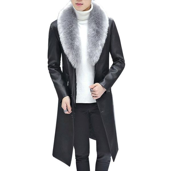 2020 new winter blazer fur collar long section men fur coat men's business casual leather jacket fleece warm thick overcoat xxxl, Black
2020 new winter blazer fur collar long section men fur coat men's business casual leather jacket fleece warm thick overcoat xxxl, Black