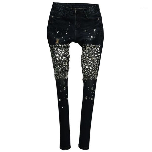 plus size 25-33 2018 autumn fashion women diamond beadedingskinny jeans elastic pencil jeans1, Blue
plus size 25-33 2018 autumn fashion women diamond beadedingskinny jeans elastic pencil jeans1, Blue