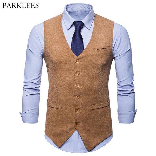 men's vests mens corduroy suit vest 2021 fashion single breasted waistcoat men formal business wedding tuxedo colete masculino xxl, Black;white
men's vests mens corduroy suit vest 2021 fashion single breasted waistcoat men formal business wedding tuxedo colete masculino xxl, Black;white