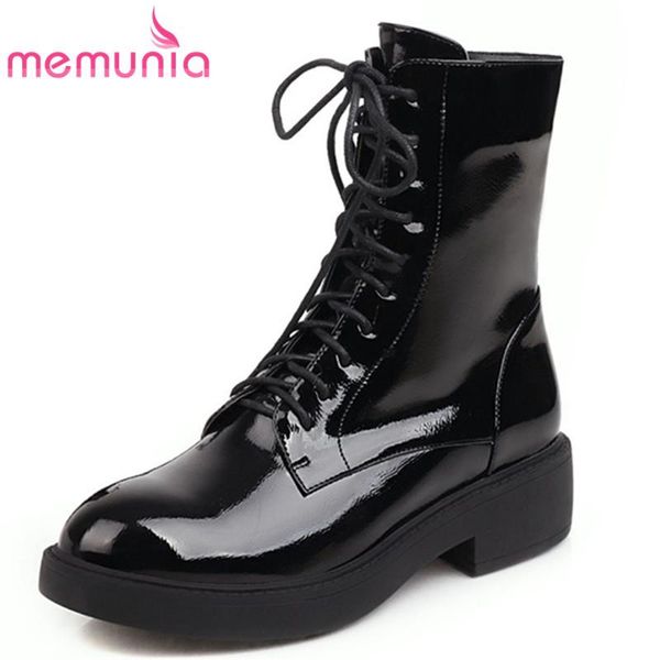 memunia 2020 new fashion casual shoes women ankle boots round toe lace up simple comfortable low heel platform boots woman, Black
memunia 2020 new fashion casual shoes women ankle boots round toe lace up simple comfortable low heel platform boots woman, Black