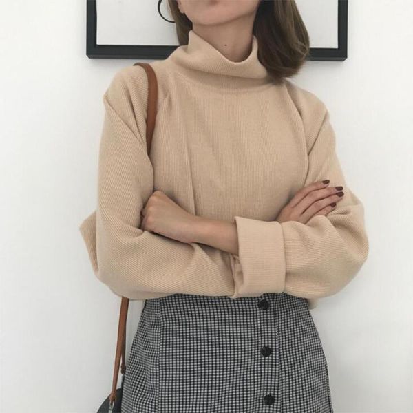 turtleneck sweater autumn winter knitted jumper women's sweaters casual loose long sleeve jacket pullovers female pp-4841, White;black
turtleneck sweater autumn winter knitted jumper women's sweaters casual loose long sleeve jacket pullovers female pp-4841, White;black