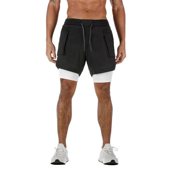 men's shorts men fitness bodybuilding gyms workout male double layer breathable mesh quick dry sportswear beach casual short pants, White;black
men's shorts men fitness bodybuilding gyms workout male double layer breathable mesh quick dry sportswear beach casual short pants, White;black