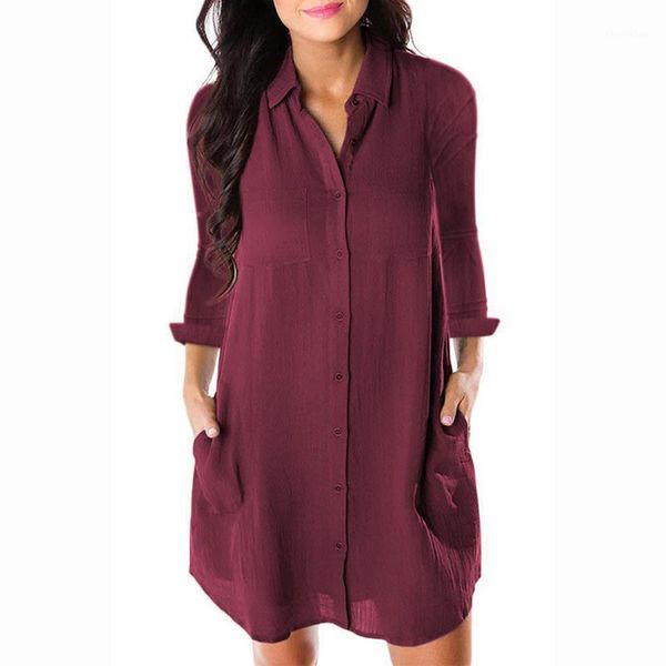 casual dresses spring autumn style women shirt dress turn down collar long sleeves loose mini lady office with pocket sj1084t1, Black;gray
casual dresses spring autumn style women shirt dress turn down collar long sleeves loose mini lady office with pocket sj1084t1, Black;gray
