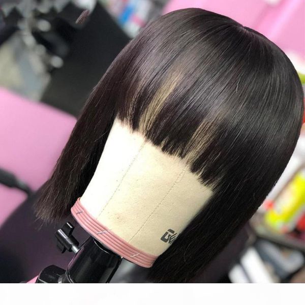 4x4 lace closure wig fringe wig lace front human hair wigs with bangs 150% brazilian hair pre plucked bob natural black, Black;brown
4x4 lace closure wig fringe wig lace front human hair wigs with bangs 150% brazilian hair pre plucked bob natural black, Black;brown